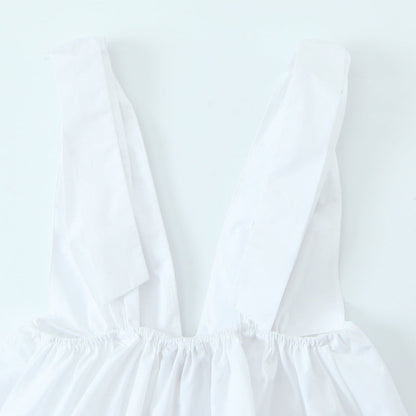 Dam Gürteltop Monokrom Design Snörning Högkvalitativt Tyg-4