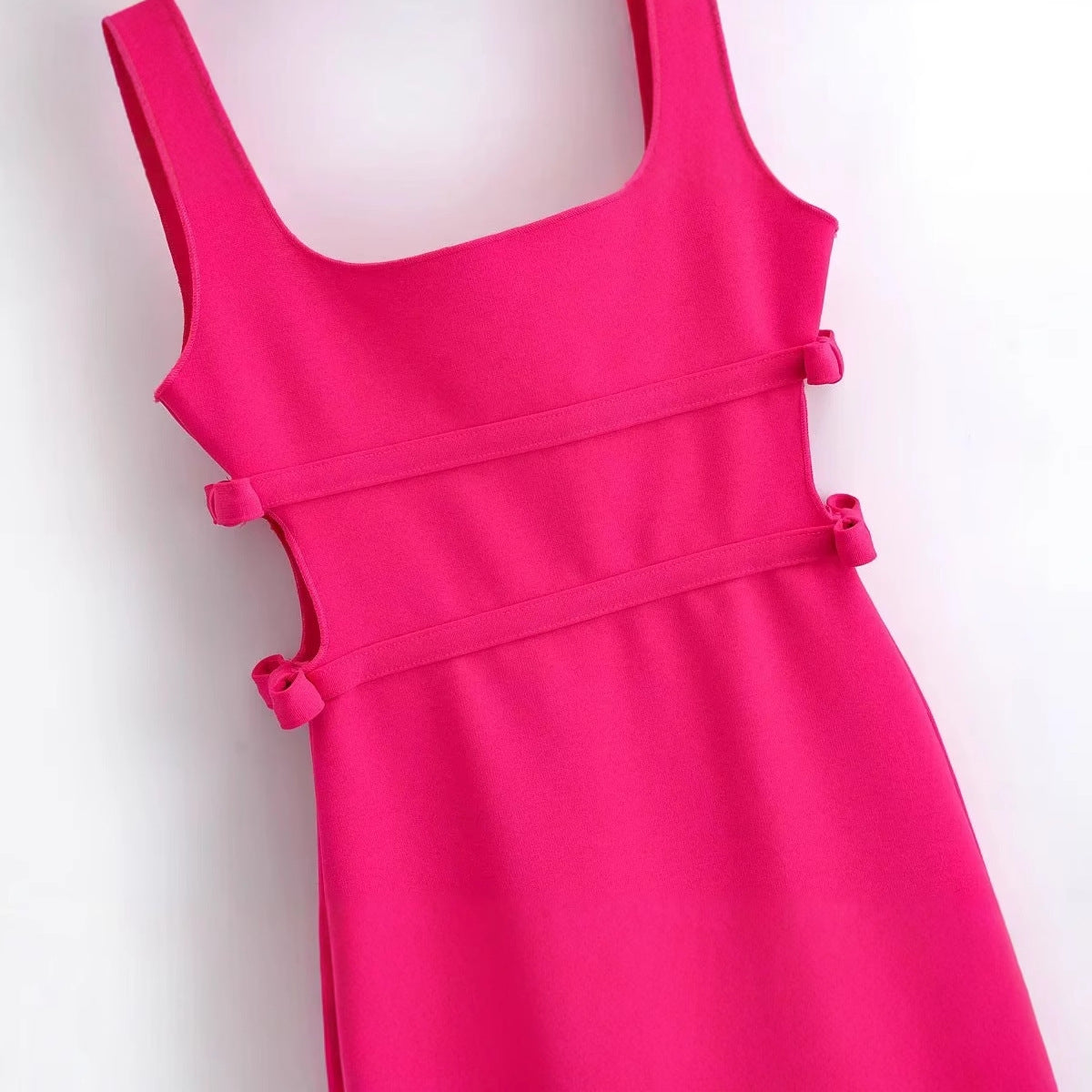 Kvinnors Klänning Utskärningar Midjeanpassad Elastiskt Tyg 3