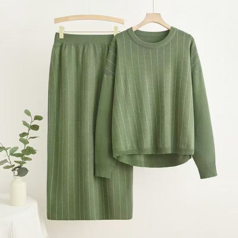 Kvinnors Midi Rockset Hög Midja Spandex-4