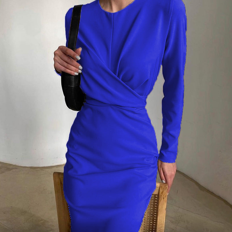 Variant image for Kvinnors Bodycon Klänning Hög Midja Polyester A-linjeformad-19