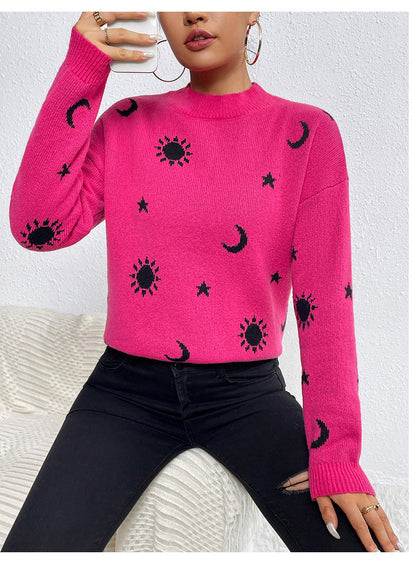 Herr Långärmad T-shirt med Skalletryck i Polyester-4