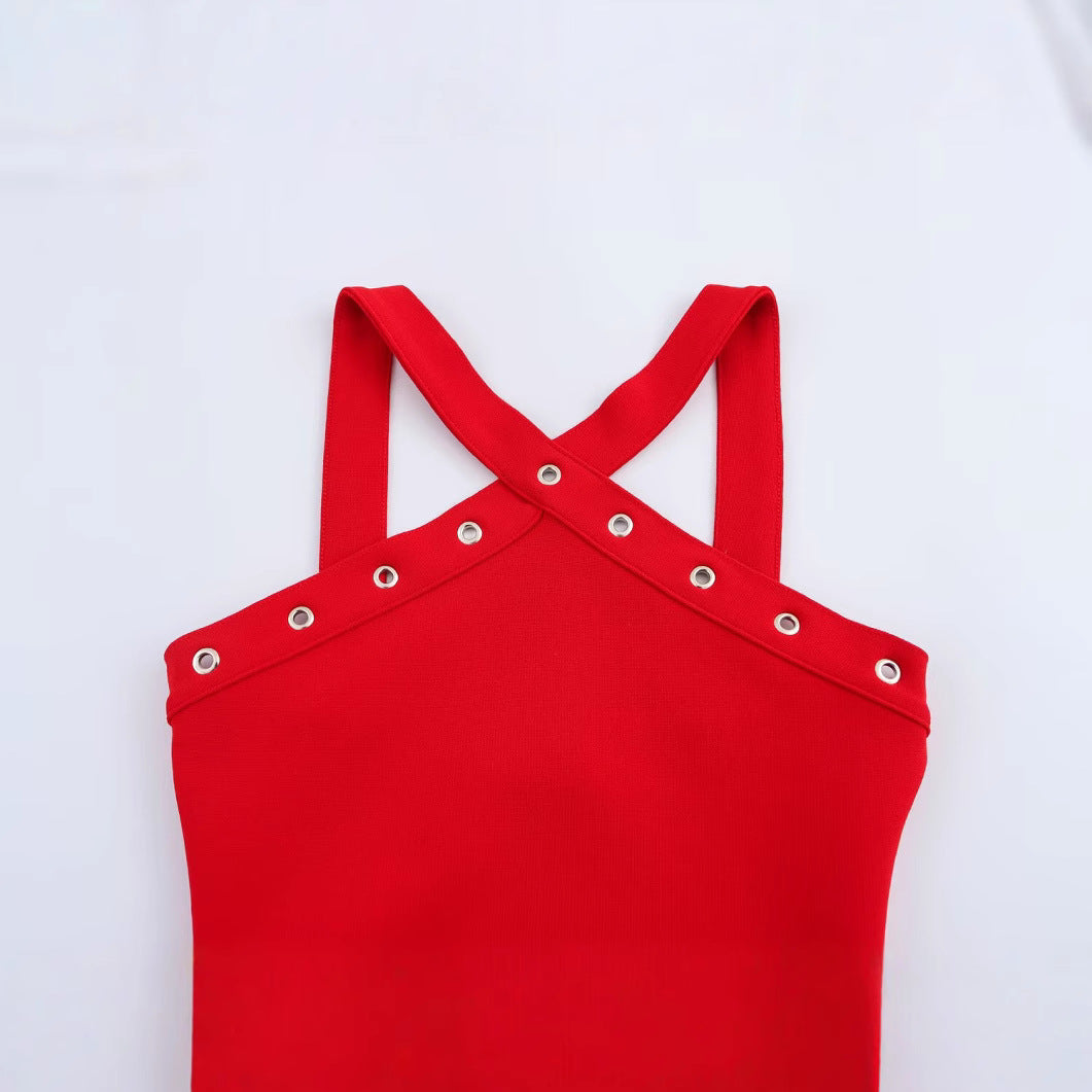 Dam Bodysuit Halter Stretch Medium Fit Underkläder Body-2