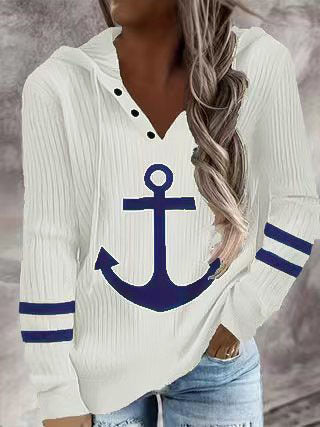 Hoodie Män Lång Ärmar Polyester Modern Passform-1