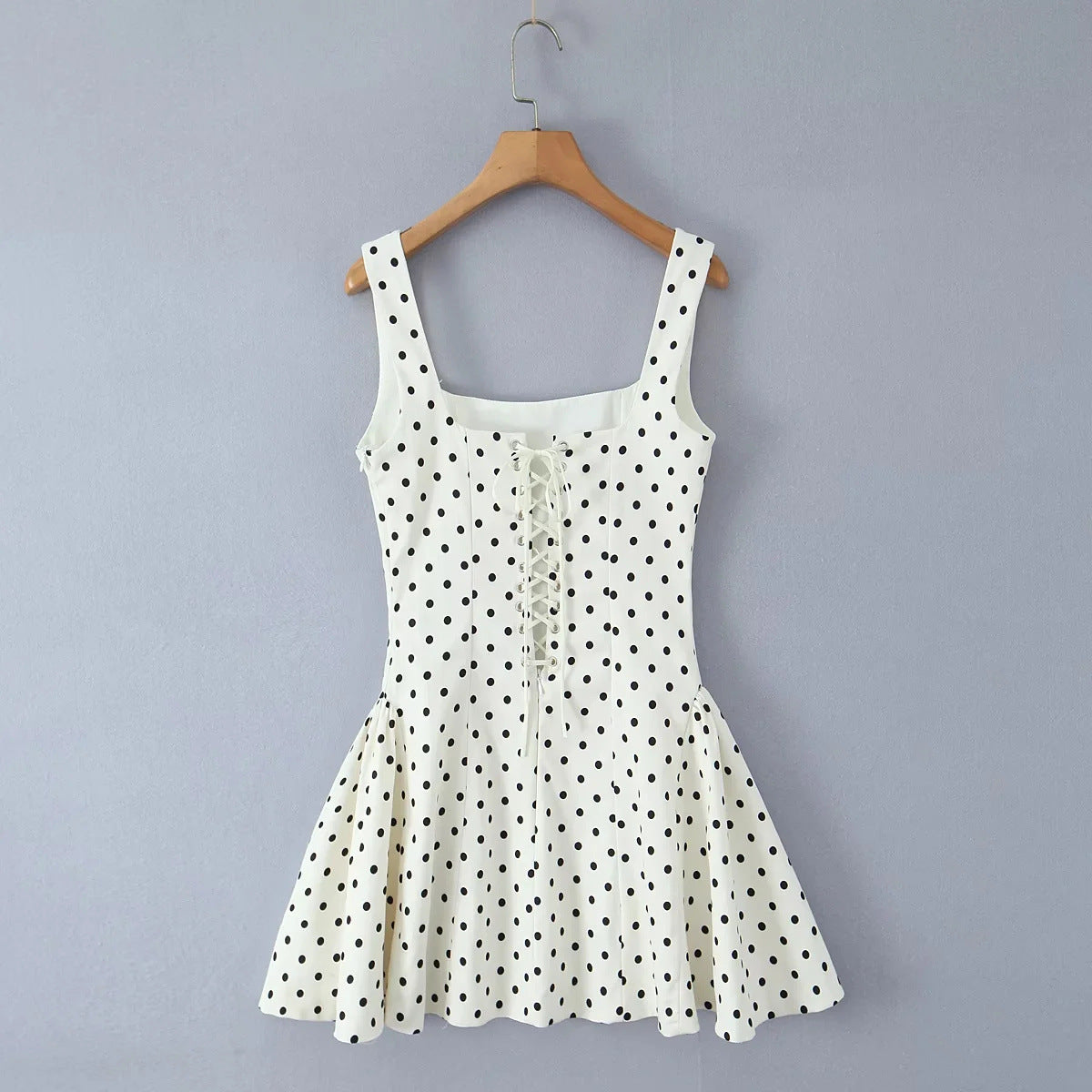 Kvinnors Bröllopsklänning Fyrkantig Halsringning Svängande Kjol Högkvalitativt Tyg 3