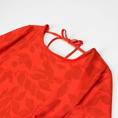 Damklänning Jonk Design Elegant Rund Halsringning Figur-Hugging Andningsbart Tyg-3