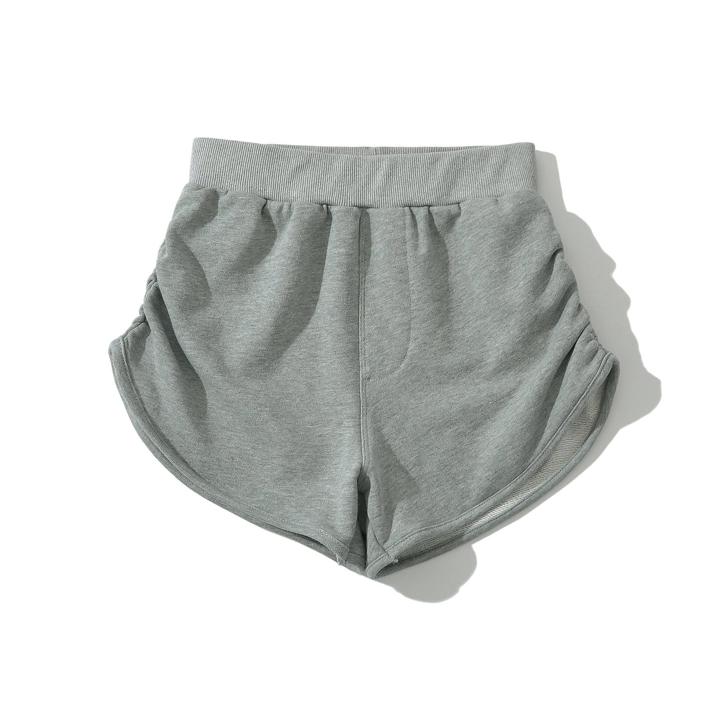Kvinnors Fritidshorts Sportig Andningsbart Material Hög Midja 3