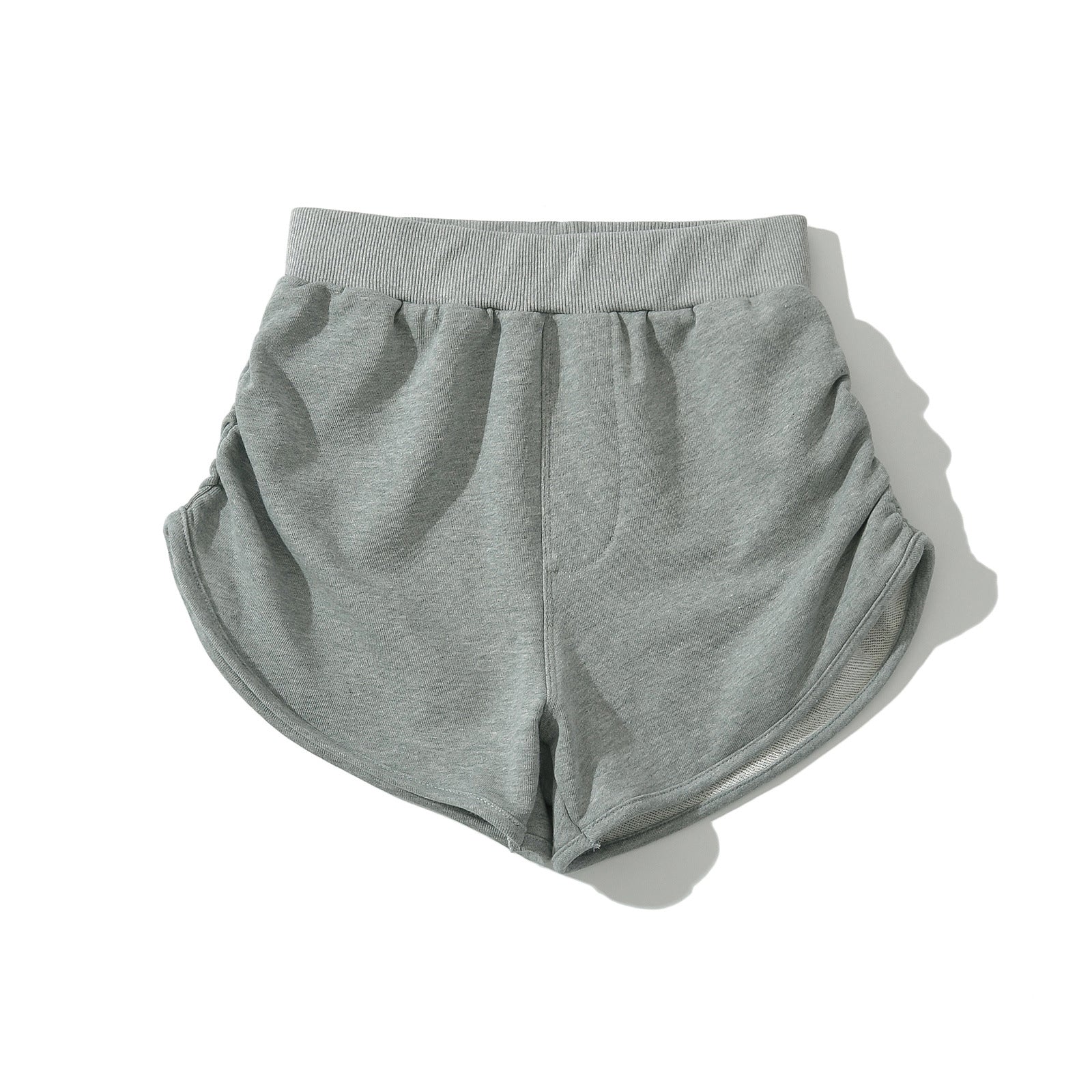 Kvinnors Fritidshorts Sportig Andningsbart Material Hög Midja 3