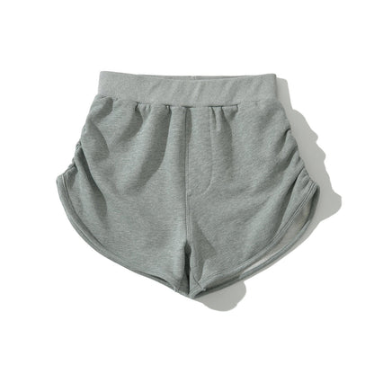 Kvinnors Fritidshorts Sportig Andningsbart Material Hög Midja 3