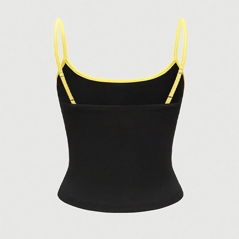 Dam Cami Top Slim Fit Spaghetti Band Polyester Spandex 3