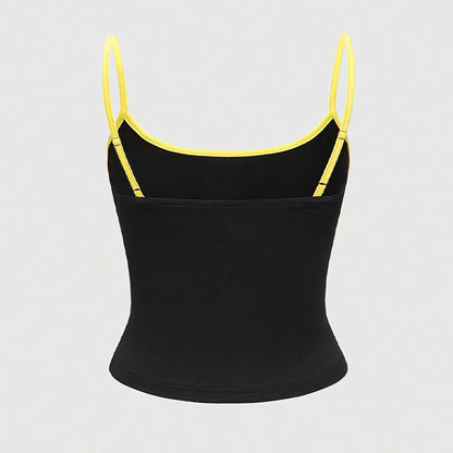 Dam Cami Top Slim Fit Spaghetti Band Polyester Spandex 3