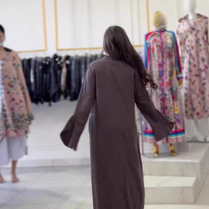 Dam Tröja Rundhalsad Långärmad Mjukt Tyg-4