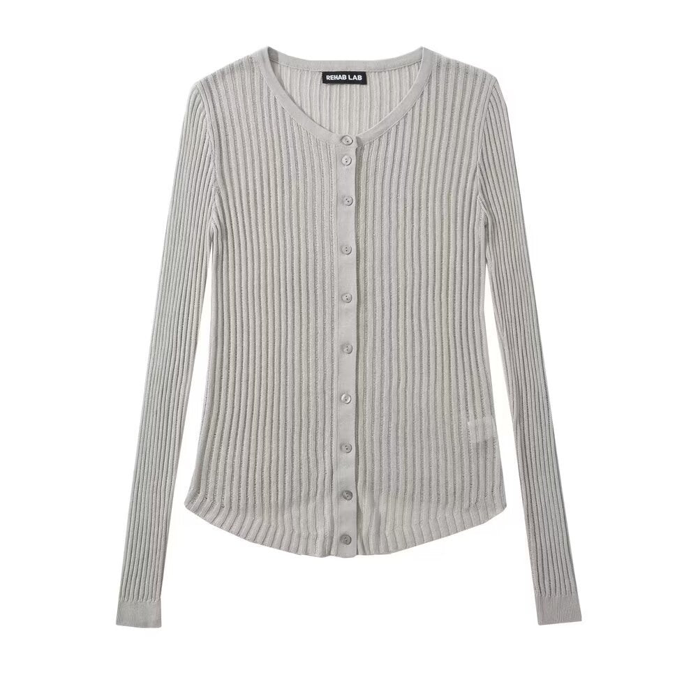 Variant image for Dam Cardigan Slim Fit Lätt Andningsbart Material-5