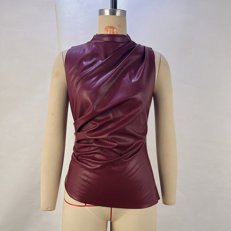 Variant image for Dam Asymmetrisk Väst Staplad Krage Polyester-5