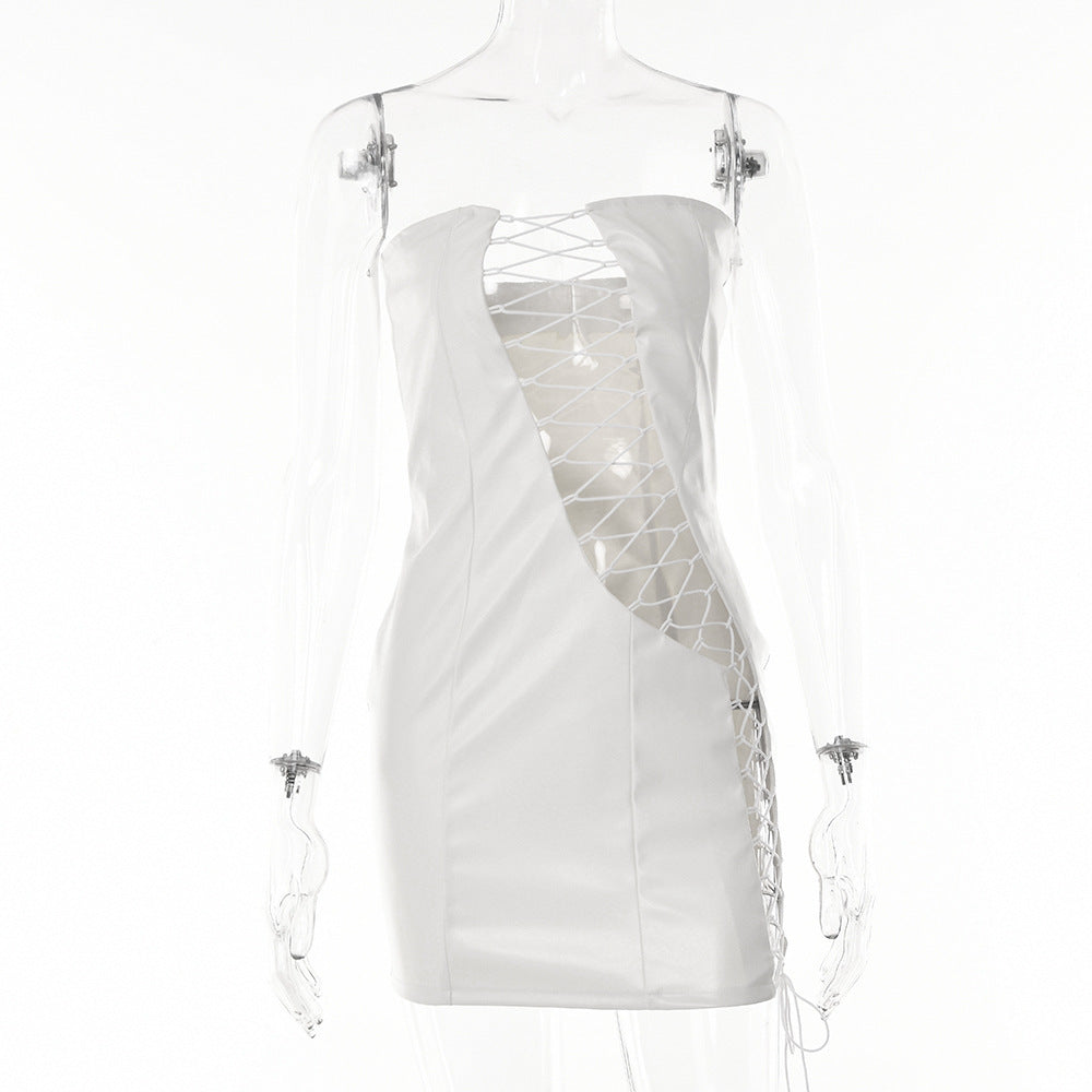 Variant image for Damklänning Bodycon Medelhög Midja Kort Kjol Stretch Polyester-1