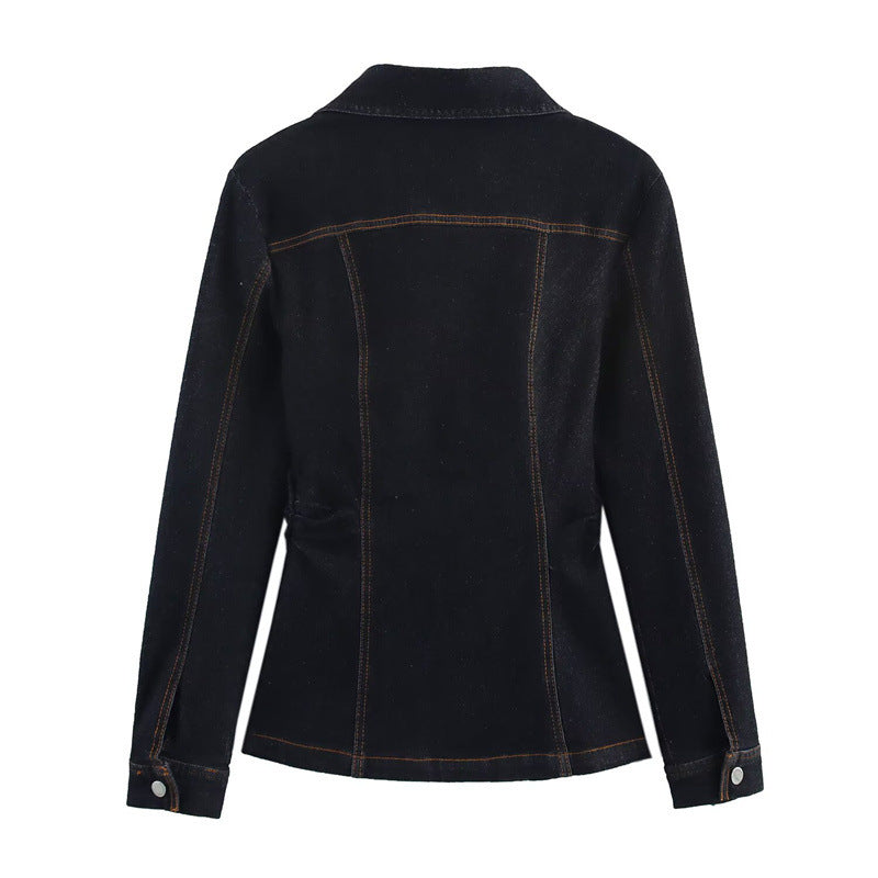 Dam Festtopp Monokrom Merceriserad Bomull-3