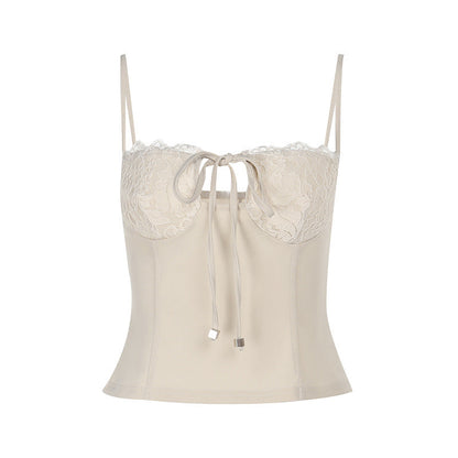 Kvinnors Topp med Dekorativa Detaljer Polyester 6