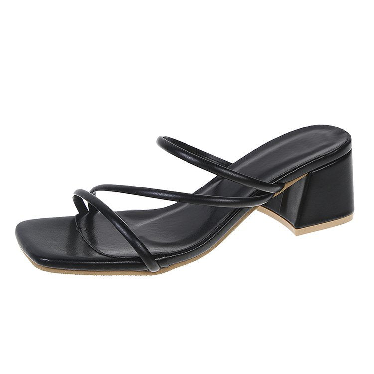Kvinnors Sandaler Blockhäl Elegant Syntetmaterial 8