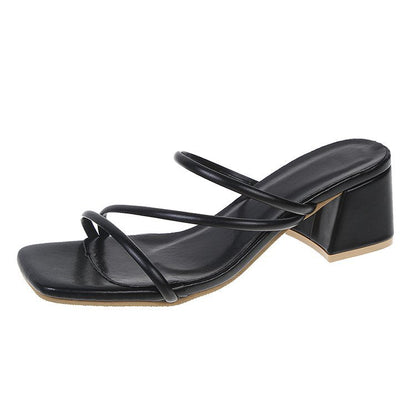 Kvinnors Sandaler Blockhäl Elegant Syntetmaterial 8