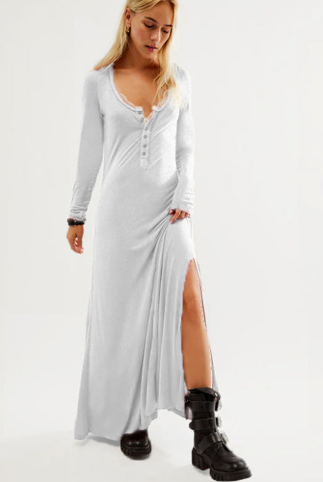 Variant image for Dam Klänning Långärmad Trendig Polyester-11