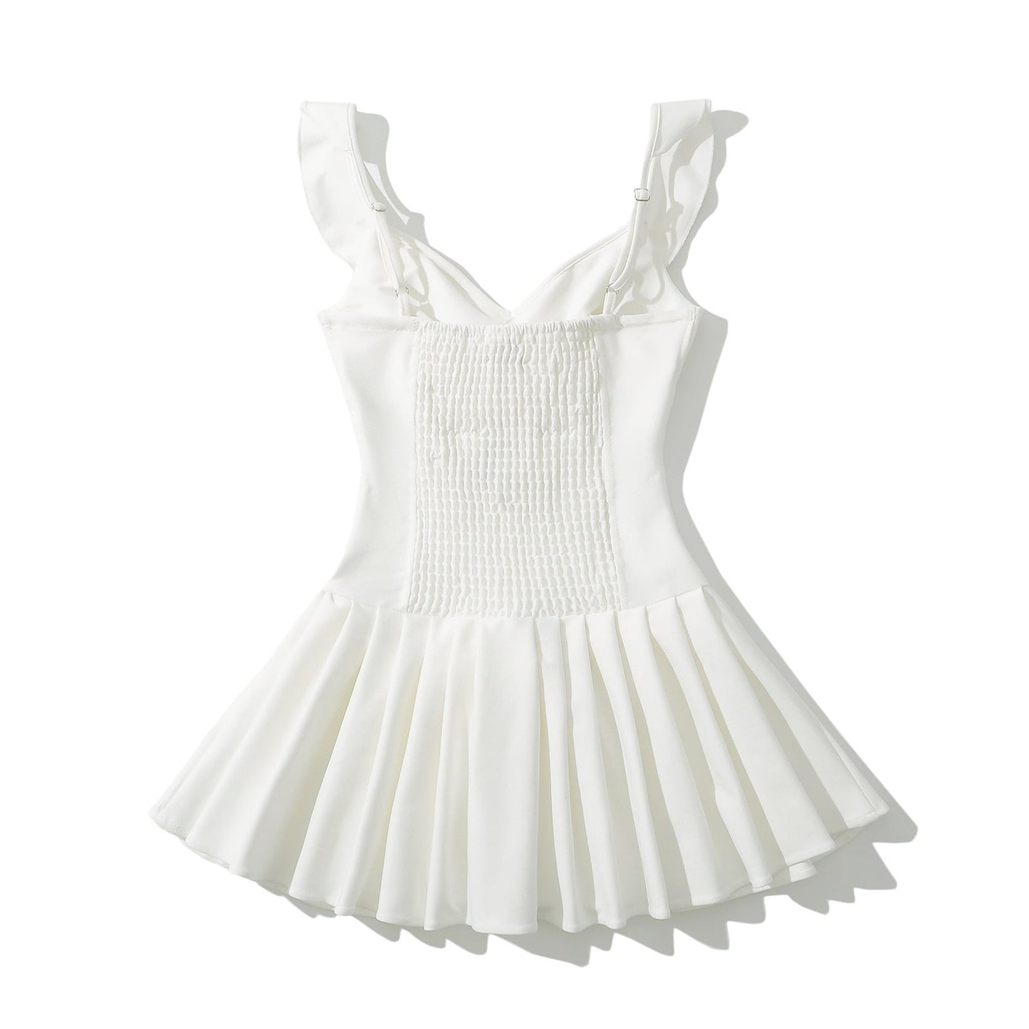 Fina Dam Klänningar Rufsad Design Svängande Kjol Hållbar Vävd Material 3