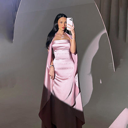 Kvinnors Aftonklänning Bustier Satin Elegant Figur-Hugging Design 4