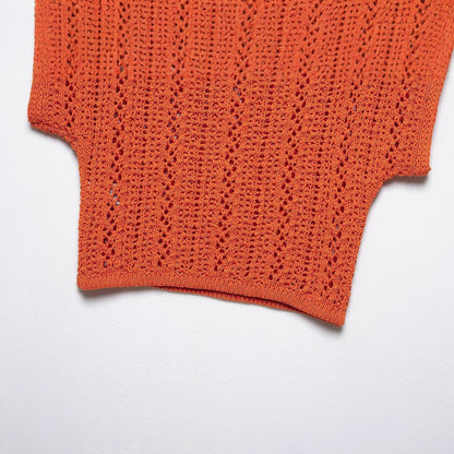 Kvinnors Avslappnad Tröja Andningsgarn Luftigt Material 4