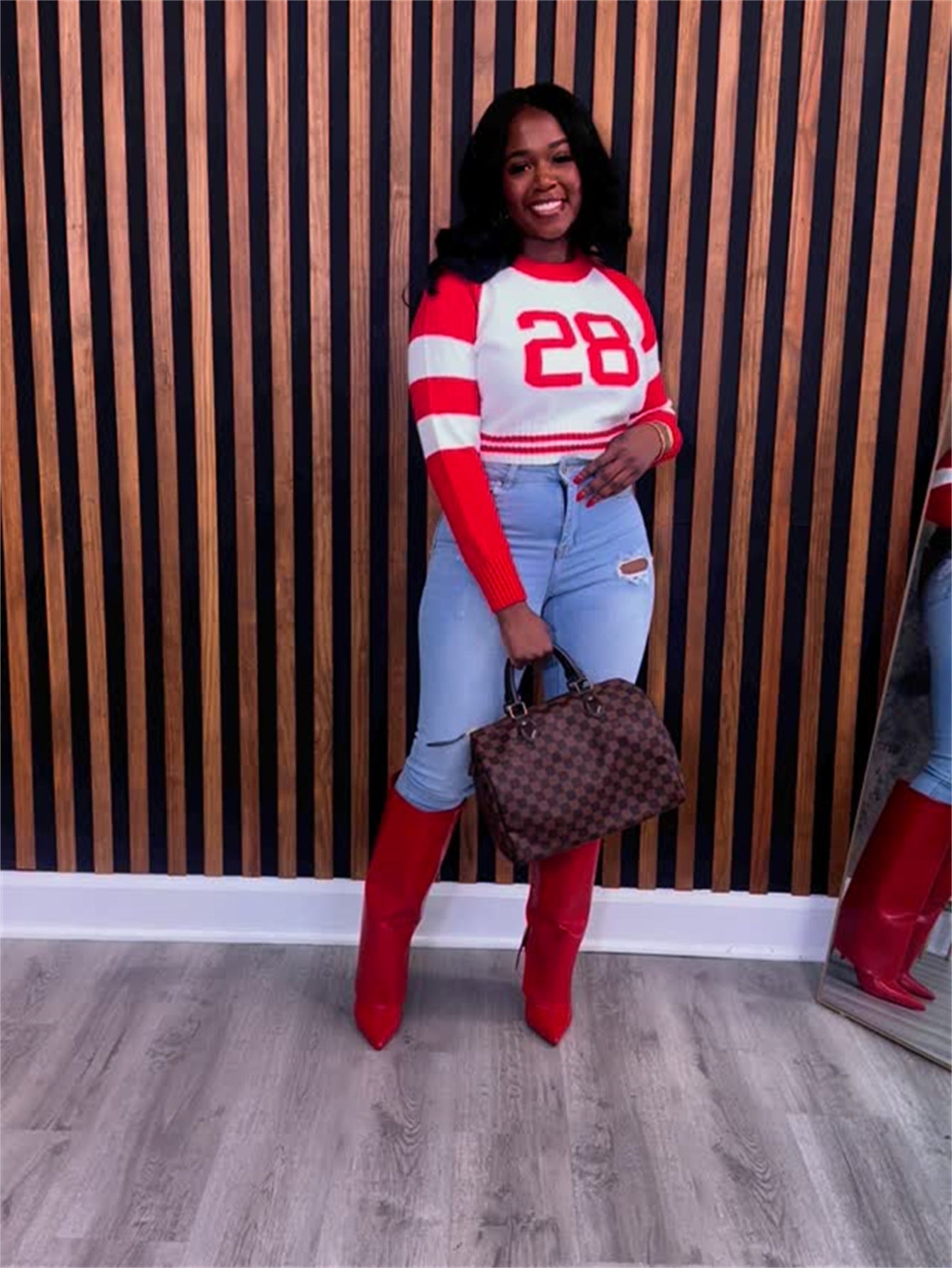 Dam Långärmad T-shirt Rundhalsad Polyester för Vardagsbruk-6