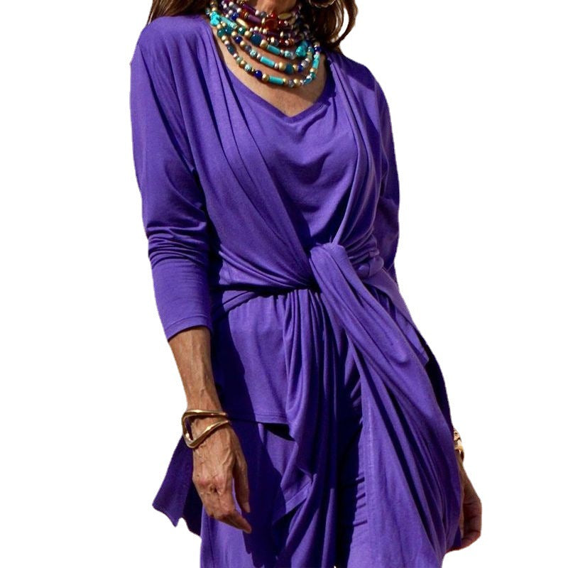 Kvinnors Långa Byxor Chic Acetatfiber-5