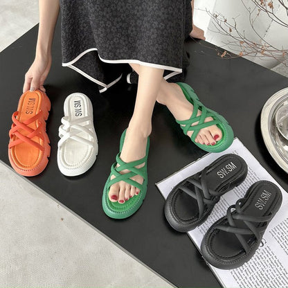 Kvinnors Öppna Sandaler Trendig Design Lätt Material 6