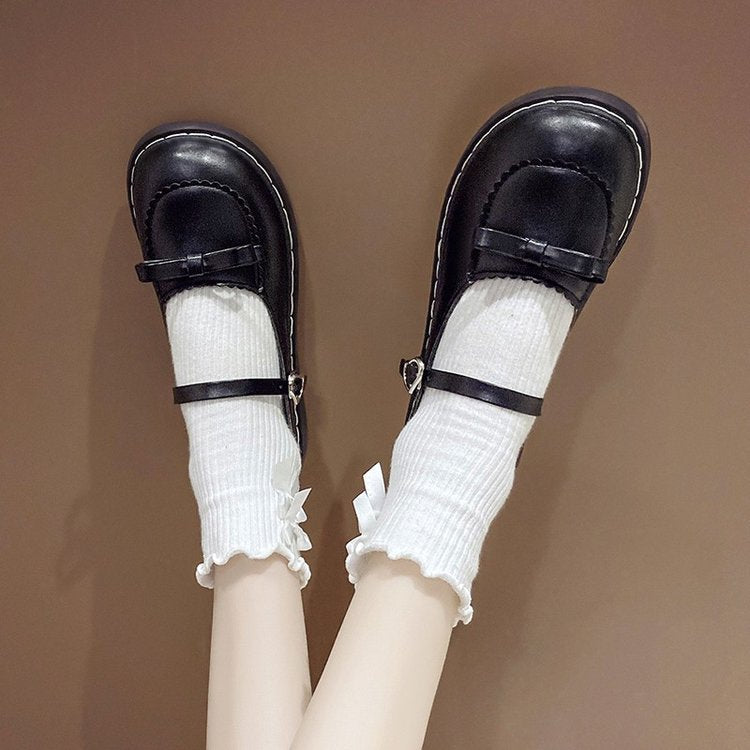 Kvinnors Ballerinas Slingdetalj Högkvalitativ Syntet och Textil-4