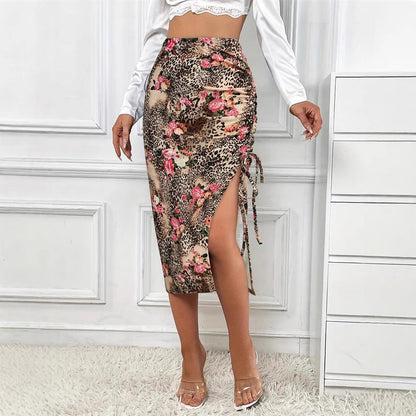 Dam Wrap Rock Blommigt och Djurmönstrat Lätt Tyg 7