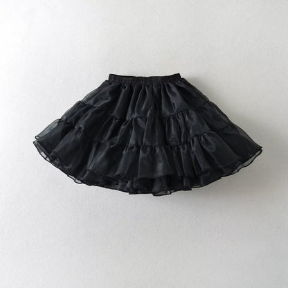 Kvinnors Tyllkjol Voluminös Ruffles Elastisk Midja Högkvalitativt Tyll 4