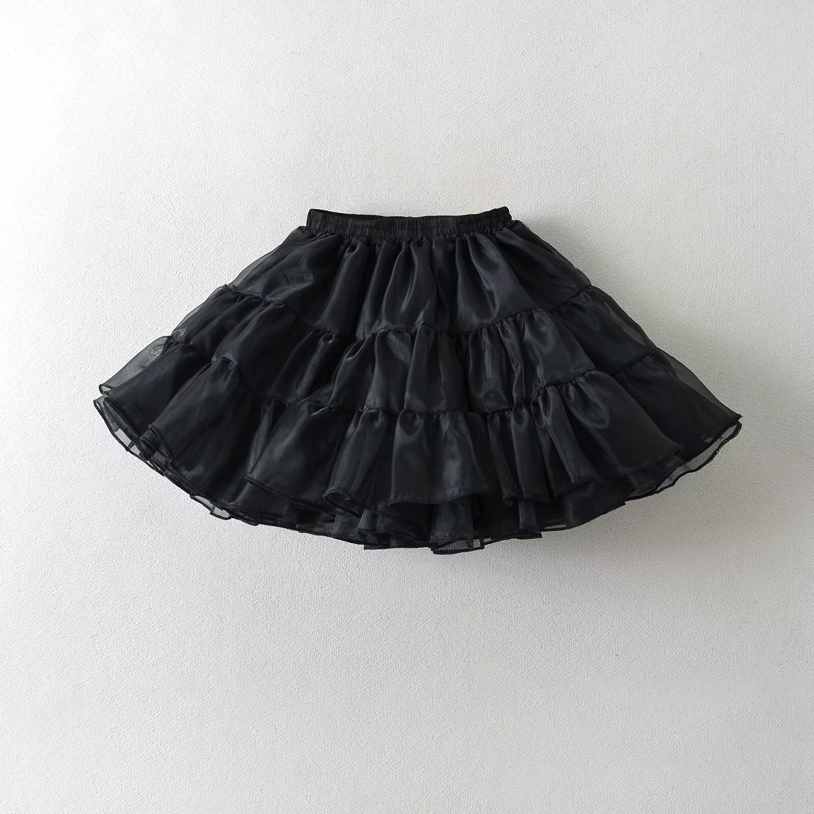 Kvinnors Tyllkjol Voluminös Ruffles Elastisk Midja Högkvalitativt Tyll 6