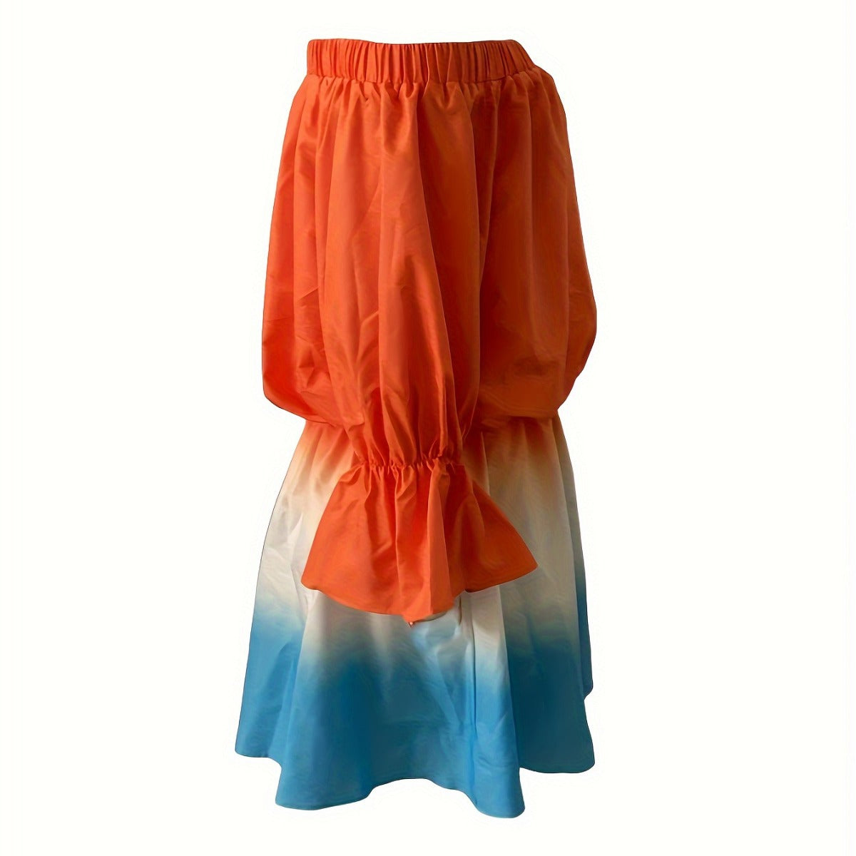 Kvinnors A-Linjeformad Klänning Off-Shoulder Elastisk Midja Stretch Polyester-4