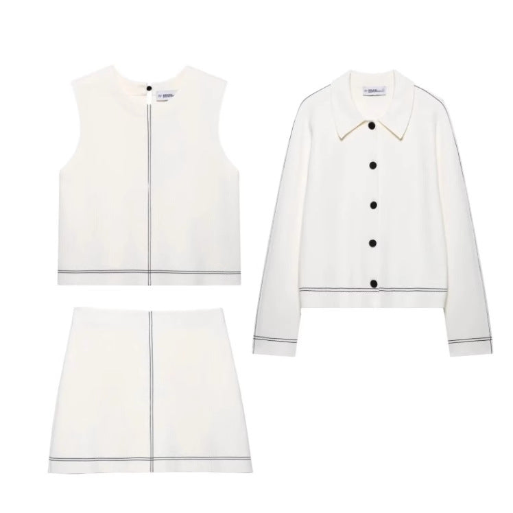 Damer Kofta Elegant Krage Högkvalitativt Vävt Tyg 2