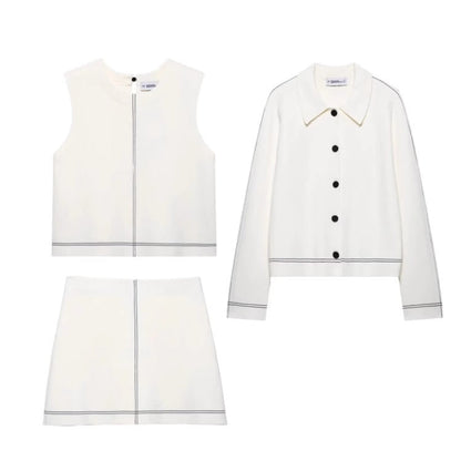 Damer Kofta Elegant Krage Högkvalitativt Vävt Tyg 2