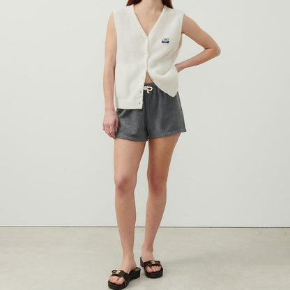 Dam Fleeceväst Klassisk Design Mjuk Fleece med Fickor 2