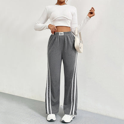 Dam Joggingbyxor Bred Ben Design Mjukt Andningsbart Tyg 5