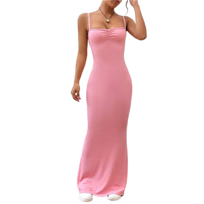 Damklänning Oregelbunden Patchwork Polyester Trendig Stil-1