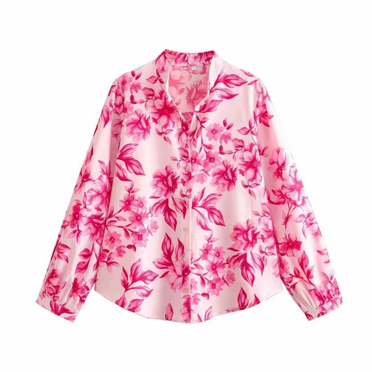 Damkläder Skjorta Halvlängd Kjol Sättning Långa Ärmar Polyester-1