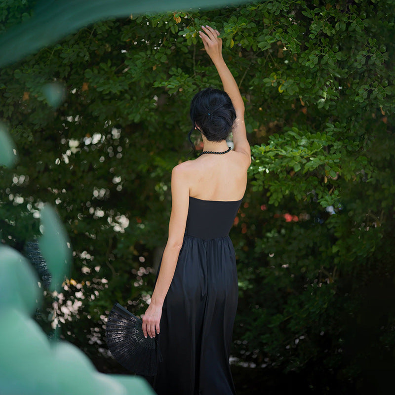 Kvinnors Aftonklänning Lång Flödande Kjol med Korsett Topp 3