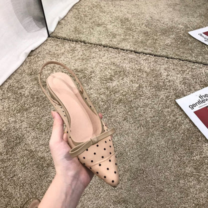 Kvinnors Ballerinas Slingback Elastisk Rem Syntetiskt Material 8