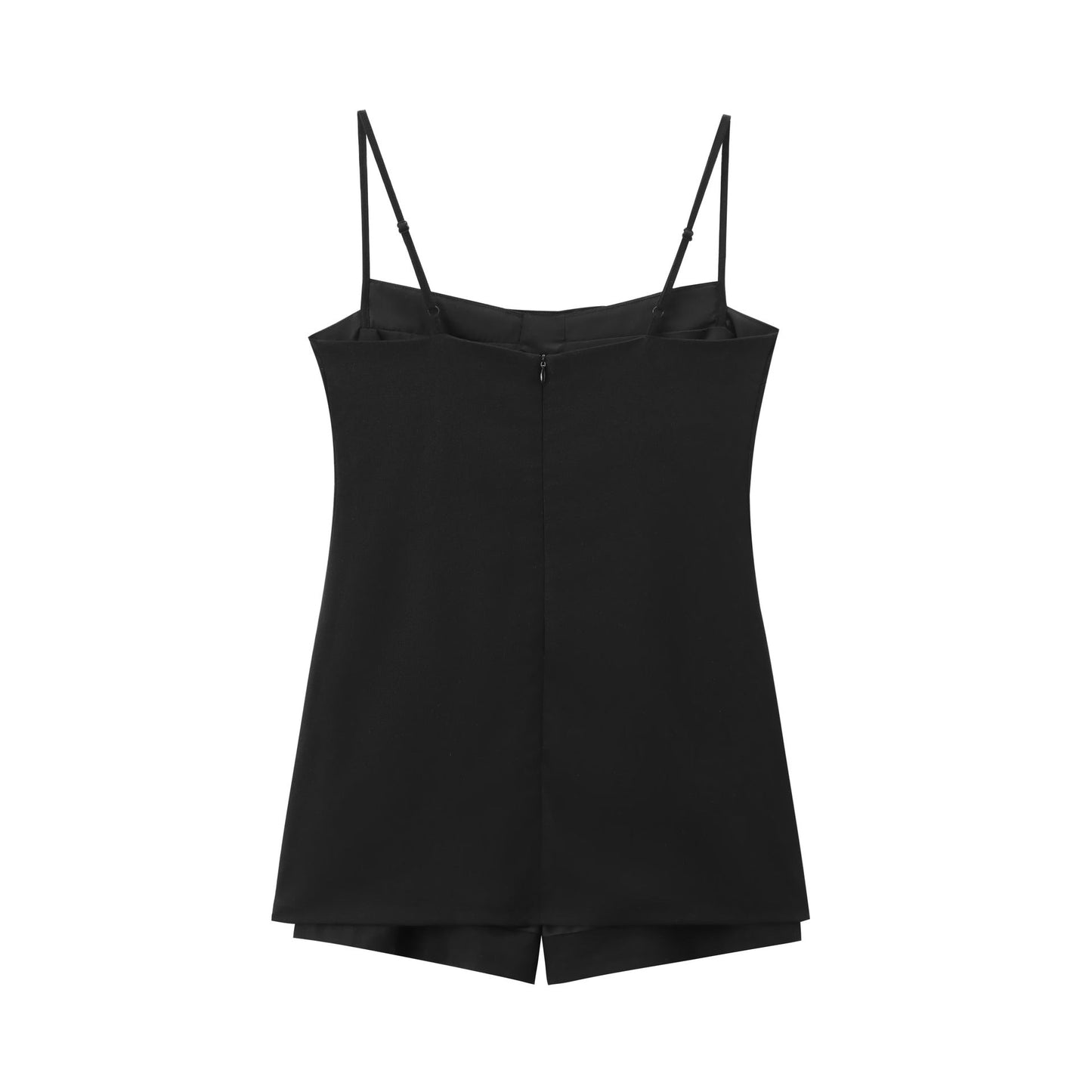 Kort Off-Shoulder Dam Jumpsuit i Lätt Tyg – Ärmlös Design för Sommarens Fester och Evenemang 4