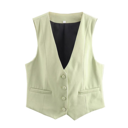 Matchande Set Dam Monokrom Byxor med Tank Top 100% Bomull 10