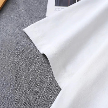 Dam T-Shirt Löst Passform Rundhals Polyester-4