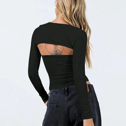 Figursydd Långärmad Body i Stretchigt Tyg för Kvinnor – Kommer i Storlekar S, M, L, XL 3