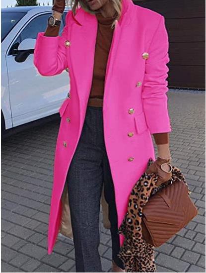 Variant image for Dam Dubbelknappad Ullrock Medellång Polyester-1