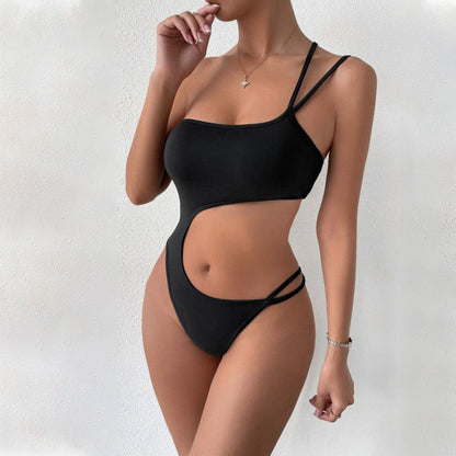 Dam Jumpsuit Hög Midja Ärmlös i Svart – Elastisk och Bekväm för Sommarfester och Utekvällar 4