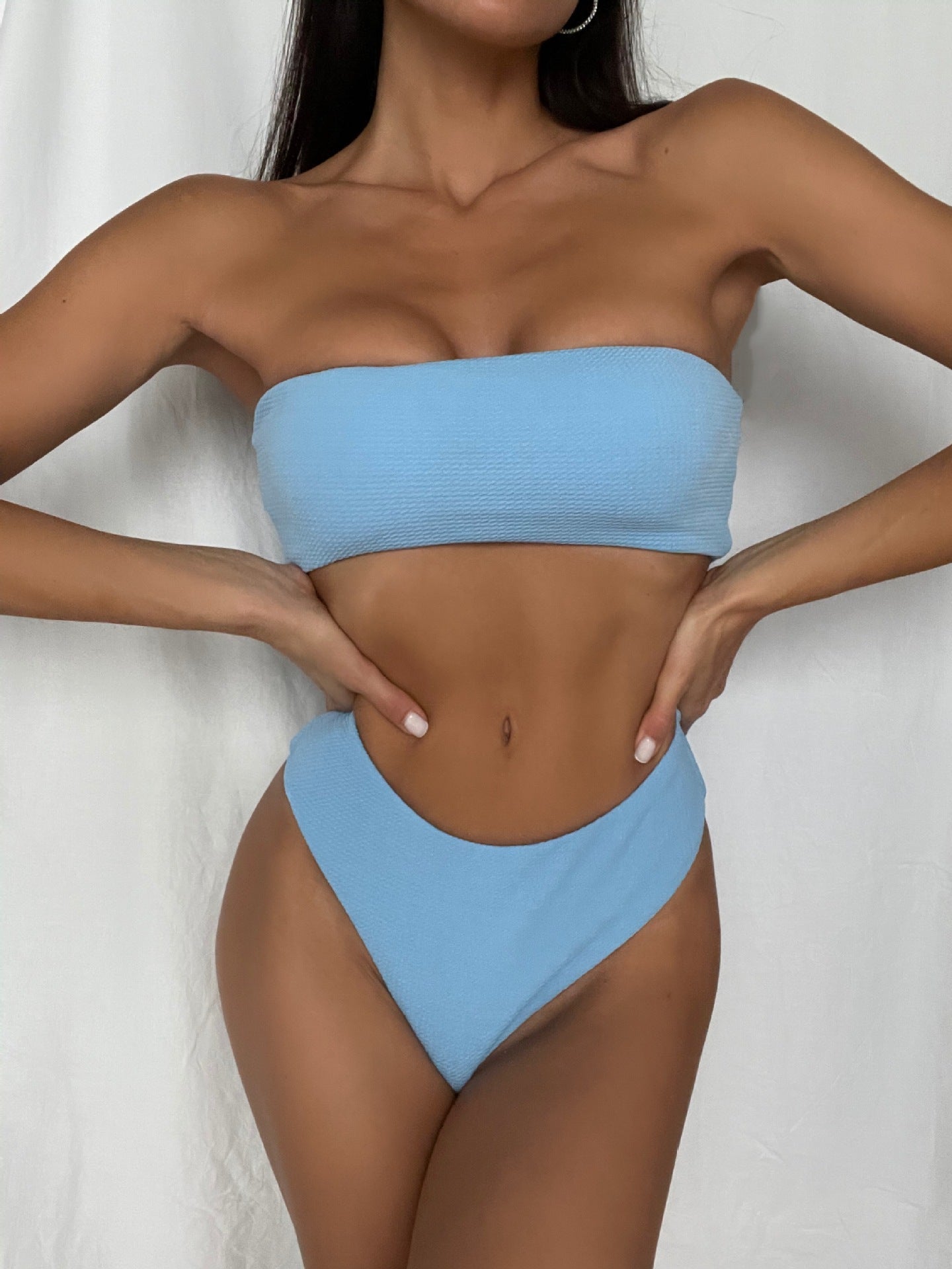 Baddräkt Dam Bandeau Modern Elastiskt Tyg 8