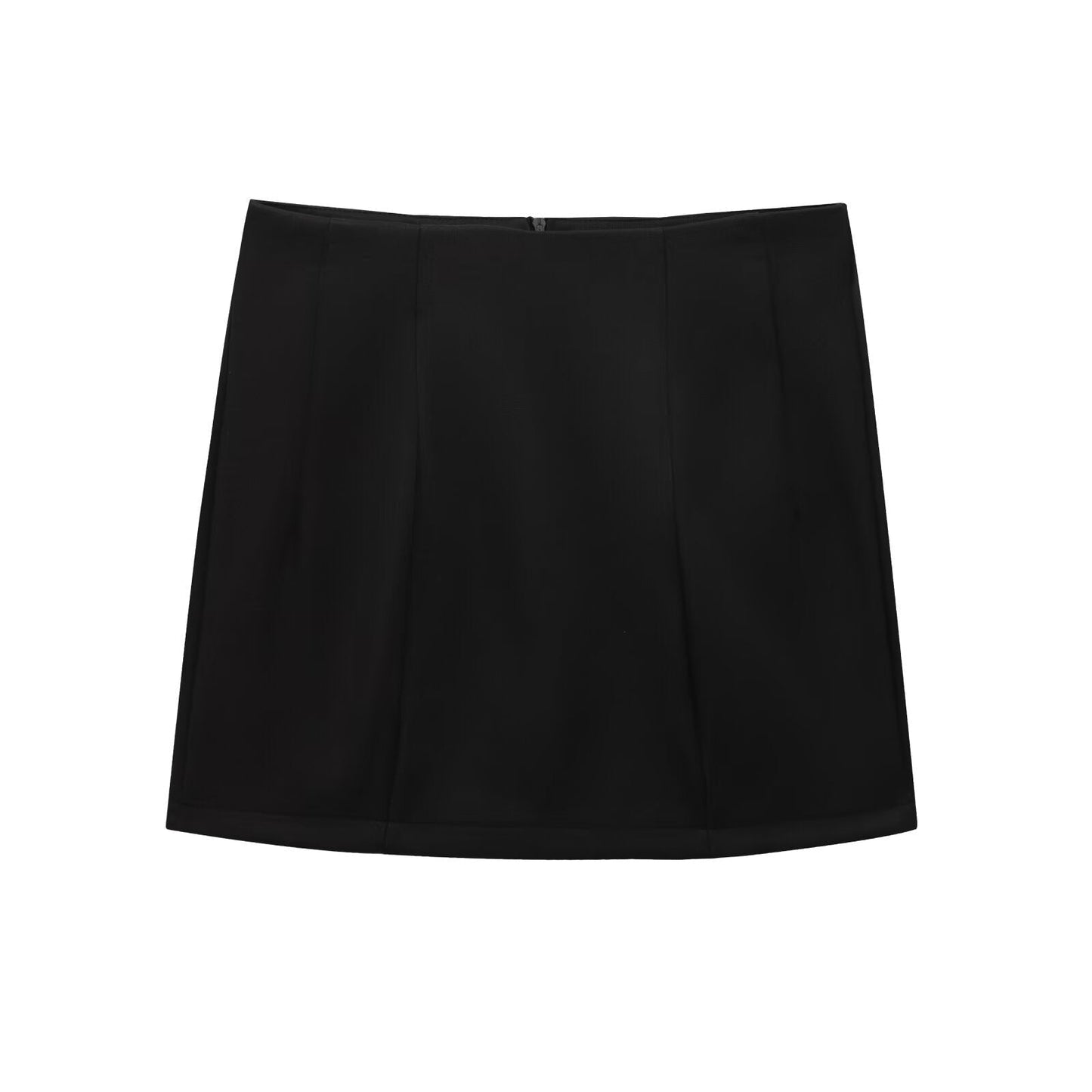Dam Minikjol A-linjeformad med Knappar Polyester-4